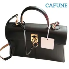 未使用級✨カフネ　スタンスバッグ　ハンド　ショルダー　2way ゴールド金具　黒 未使用級✨カフネ スタンスバッグ ハンド ショルダー 2way