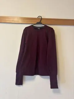 adidas 紫　長袖シャツ　ランニングウェア　アディダス