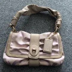 コーチ ピンクベージュ ショルダーバッグ
