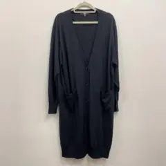 UVカット　紫外線90% 春夏ロングカーディガン　UNIQLO ブラックL