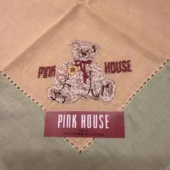 PINK HOUSE ピンクハウス ハンカチ クマ刺繍のサムネイル
