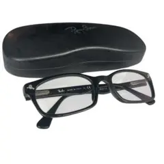 Ray-Ban ブラックフレーム メガネ ケース付き 度あり - メルカリ