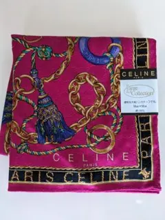 CELINE セリーヌ ハンカチ 大判ハンカチ タッセル