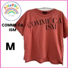⭐️COMME CA ISM オレンジ Tシャツ M ロゴTシャツ