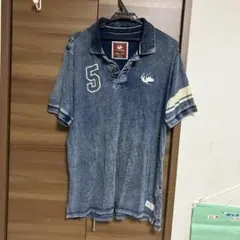 ELKEX デニム風ポロシャツ XX-LARGE