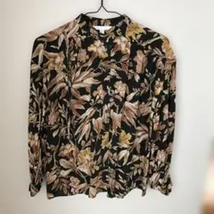 H&M フラワープリント 長袖シャツ EUR 36P