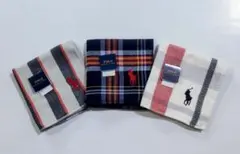 【新品·未使用】POLO RALPH LAUREN タオルハンカチ3枚組