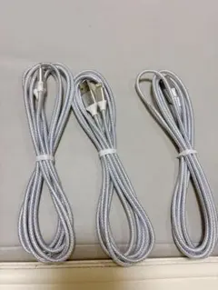 匿名配送◎ iphone充電Lightningケーブル ▶︎2メートル×3本セット