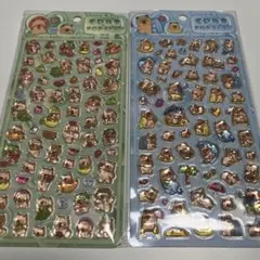 カピパラ　カピバラ　クオッカ　ボンボンドロップ　うるちゅるポップ　シール　中華