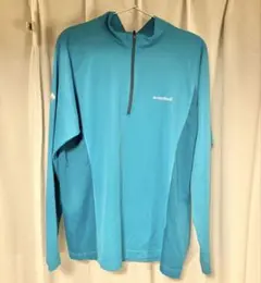 モンベル クール ロングスリーブジップシャツ Lサイズ 登山ウェア アウトドア