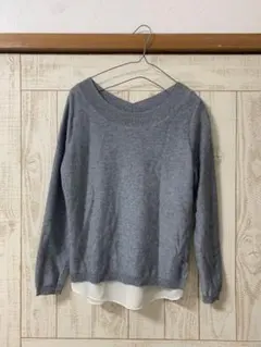 グリーンレーベルリラクシング ドッキングニット グレー ニット