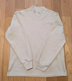 【美品】ユニクロ　ブラッシュドジャージーモックネックTシャツ　長袖　XLサイズ