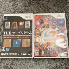 wii THE テーブルゲーム & DECA SPORTS Wii セット