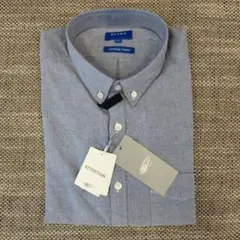 BEAMS ストレッチ オックス ショートスリーブシャツ ネイビー（新品）
