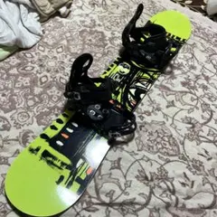 良品 FLOW 子供用スノーボードセット 135cm ダブルキャンバー