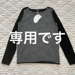 ダーマコレクション　ヘリンボーンジャカードプルオーバー　カシミヤ100%