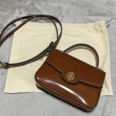 Tory Burch ブラウンレザー ハンドバッグ