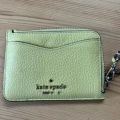 kate spade ライムグリーン カードケース