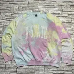 カンザス州立大学 スウェット カレッジロゴ タイダイカラー カラフル
