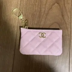 ノベルティ ピンク キルティング コインケース