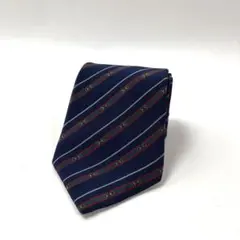 ミ*コ様 LANVIN ネクタイ ネイビー ストライプ M125