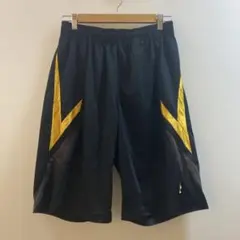 K1780 CONVERSE バスケットボール パンツ 黒 黄 メンズ O