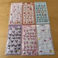 サンリオ ぷっくりシール 6枚 海外製