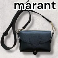 美品✨marant マラント 牛革 レザー ショルダーバッグ ブラック