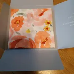 【新品・未使用】ていねい通販ノベルティ 花束ハンカチ