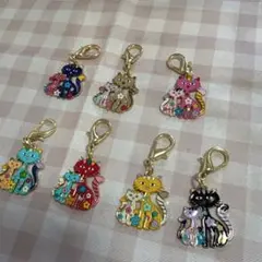 猫モチーフ　キーホルダー　チャーム