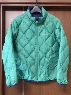 mont-bell ダウンコート 150 緑・紺リバーシブル