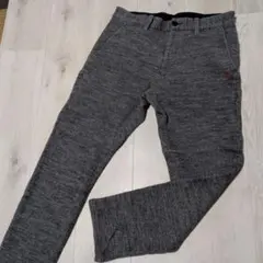 PG チェック柄 ニット系 秋冬パンツ　④