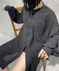 【continuer de nice claup】チャイニーズ長袖シャツ
