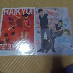 ハイキュー 音駒 黒尾鉄朗 孤爪研磨 クリアファイル まとめ売り