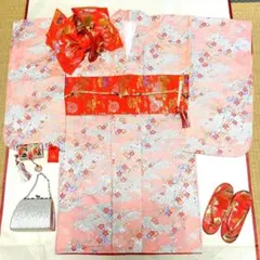 七五三　七歳　着物・結び帯(大寸)・小物セット　(4)