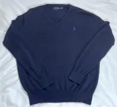 POLO RALPH LAUREN ポロラルフローレン Vネックニット ネイビー