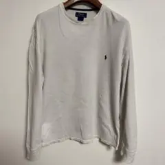 Polo Ralph Lauren ホワイト ワッフル長袖Tシャツ L