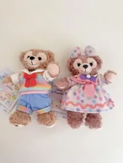 上海ディズニー 2025春日 ダッフィー&シェリーメイ キーホルダー