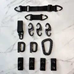 ブラック ナイロン プラ 装備アクセサリーセット