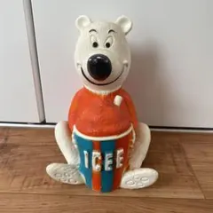 1970’s ICEE BEAR アイシーベアー ビンテージ ソフビ 貯金箱 熊 ☆1970's ICEE BEAR アイシーベアー ビンテージ ソフビ 貯金箱