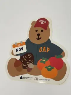 ギャップ　ブラナンベア　メンバーシップ　11月ステッカー　シール