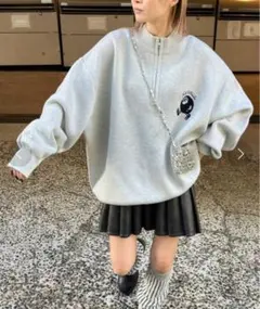 ハーフジップ レディース