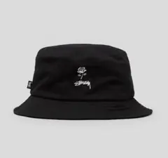 Stussy 黒 バケットハット