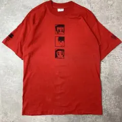 希少2004年ツアー当時物★レディオヘッド ヴィンテージ Tシャツ★英国製赤M 希少2004年ツアー当時物☆レディオヘッド ヴィンテージ Tシャツ☆英国