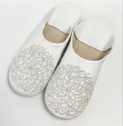 バブーシュ スリッパ ルームシューズ 室内履き 本革 モロッコ　マラケシュ