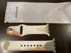 アップルウォッチ バンド シリコン 替え ベルト アート モランディ　中古
