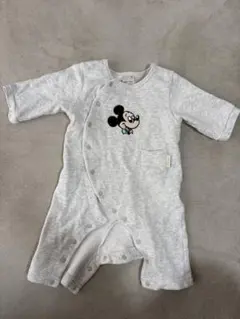 [値下げ]petit main ミッキー ロンパース70cm