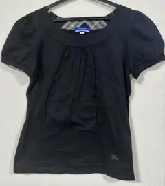 BURBERRY BLUE LABEL ブラック パフスリーブ Tシャツ 半袖