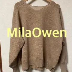 【本日限定価格】MilaOwen ウォッシャブル メッシュライクニット