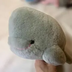 クジラぬいぐるみ✨名古屋港水族館おみやげ グレー ふわふわもふもふのサムネイル